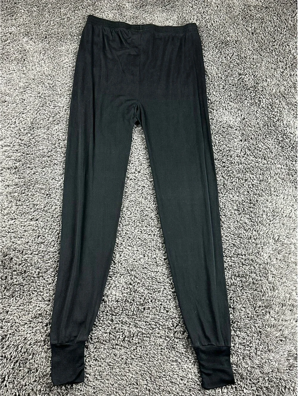 Silkskins Mens 100% Pure Silk Long Underwear Thermal Pants Base Layer Black Sz M